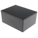 RS PRO Black Black Lid Die Cast Aluminium Enclosure IP66 Protection 76.3 mm x 165.8 mm x 127.3 mm IP66