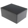 RS PRO Black Black Lid Die Cast Aluminium Enclosure IP66 Protection 76.3 mm x 165.8 mm x 127.3 mm IP66