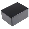 RS PRO Black Black Lid Die Cast Aluminium Enclosure IP66 55.1 mm x 114.7 mm x 89.7 mm IP66