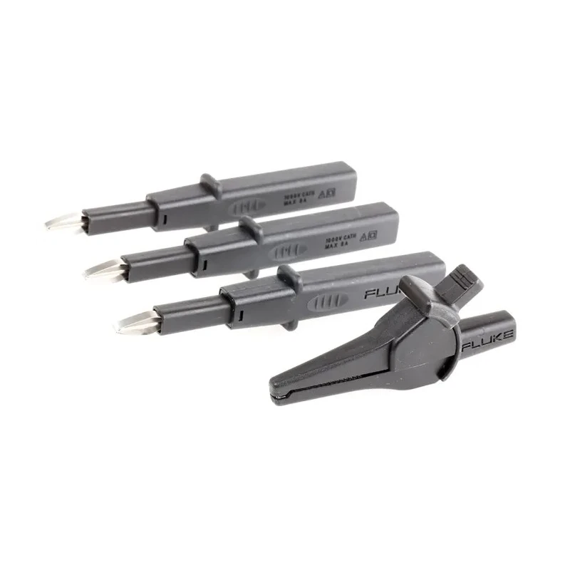 Fluke Test Lead Kit With Safe Contact, 4 mm Connector Test Lead - Shrouded, Test Probe TLK290