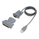 StarTech.com RS232 Interface Converter USB Type-A 4-Pin to DB25 230.4kbps 