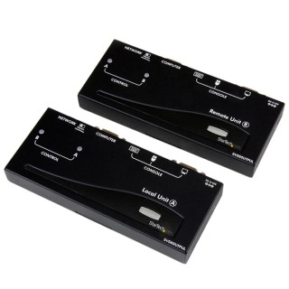 StarTech.com USB VGA KVM Extender Pair 2 Ports USB Keyboard/Mouse 1920x1200 Resolution 18W Power 300m SV565UTPUL