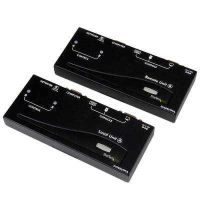 StarTech.com USB VGA KVM Extender Pair 2 Ports USB Keyboard/Mouse 1920x1200 Resolution 18W Power 300m SV565UTPUL