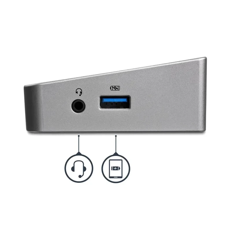 StarTech.com USB 3.0 Docking Station USB Type B, USB Type A Ports with HDMI, DisplayPort 3840 x 2160 pixel USB3DOCKH2DP