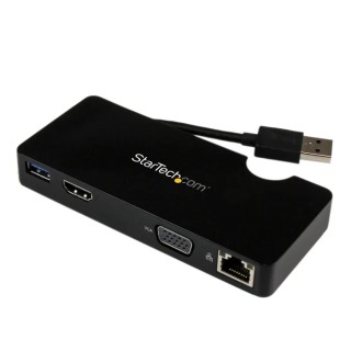 StarTech.com USB 3.0 Docking Station with HDMI, VGA Ports, 2048 x 1152 Pixel Resolution, USB Type A USB3SMDOCKHV