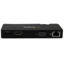 StarTech.com USB 3.0 Docking Station with HDMI, VGA Ports, 2048 x 1152 Pixel Resolution, USB Type A USB3SMDOCKHV