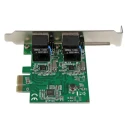 StarTech.com 2 Port PCIe RJ45 Network Card 1000Mbps 
