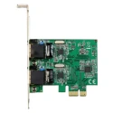 StarTech.com 2 Port PCIe RJ45 Network Card 1000Mbps 
