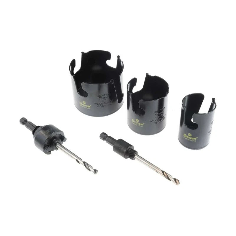 Starrett 76 mm Diameter Tungsten Carbide Tipped Multi-Purpose Hole Saw Set for Ceramic, Wood, Medium Density KMP11021