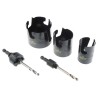 Starrett 76 mm Diameter Tungsten Carbide Tipped Multi-Purpose Hole Saw Set for Ceramic, Wood, Medium Density KMP11021