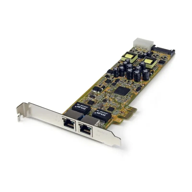 StarTech.com 2 Port PCIe RJ45 Gigabit Network Card with Power over Ethernet 25.5W per Port 