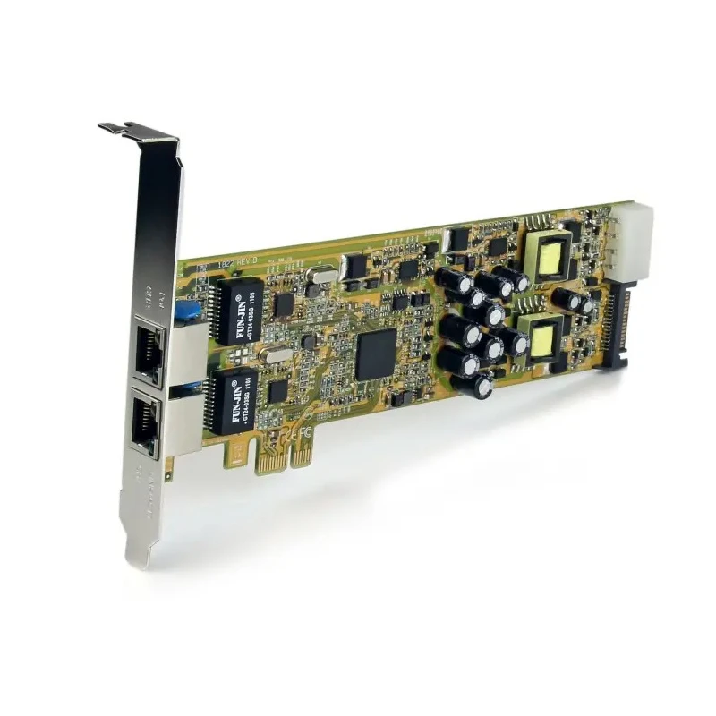 StarTech.com 2 Port PCIe RJ45 Gigabit Network Card with Power over Ethernet 25.5W per Port 