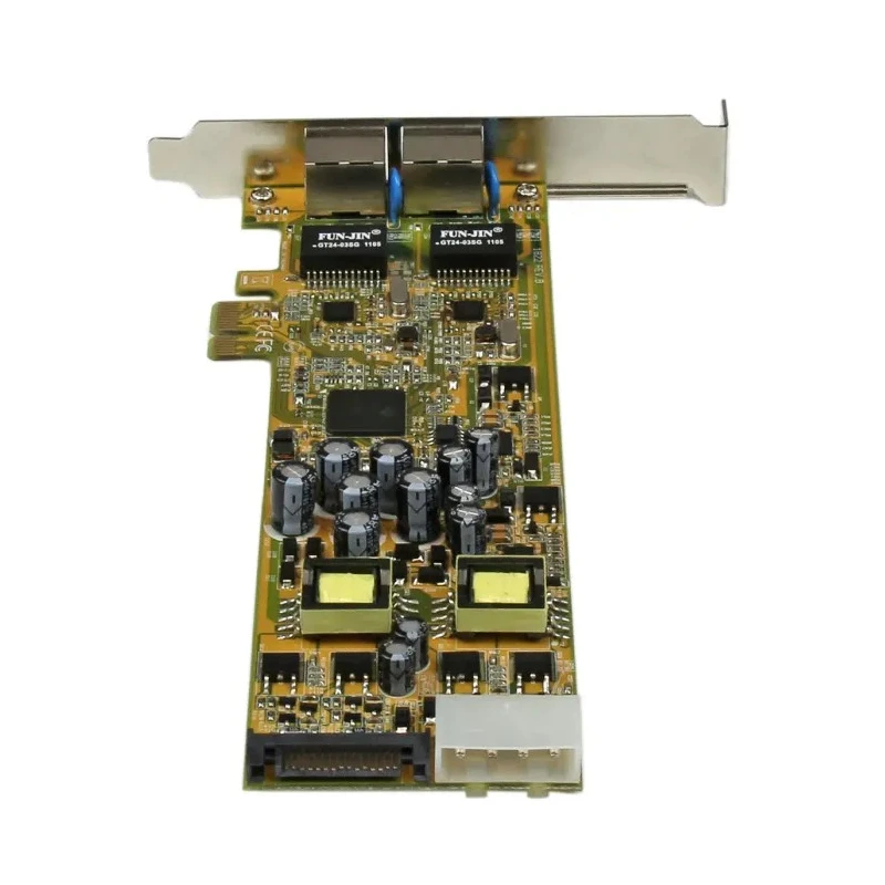 StarTech.com 2 Port PCIe RJ45 Gigabit Network Card with Power over Ethernet 25.5W per Port 