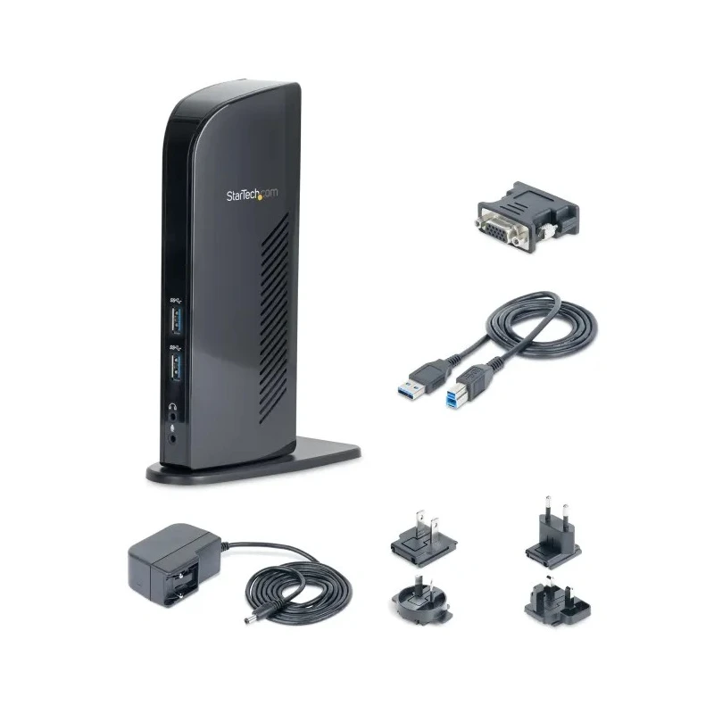 StarTech.com USB 3.0 Docking Station with HDMI, DVI, 6 USB Ports, 1920 x 1200 pixel Resolution USB3SDOCKHD