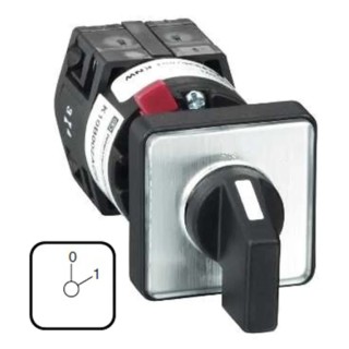 Schneider Electric Cam Switch 12A 3-Phase 2 Position 45° Black Handle Actuator K1A001ALH