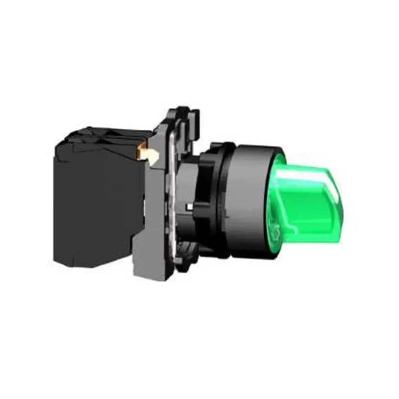 Schneider Electric Knob Selector Switch Illuminated 3 Positions SPDT 22 mm Cutout Diameter Harmony XB5 XB5AK133M5