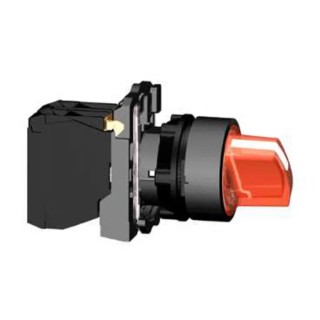 Schneider Electric Illuminated Knob Selector Switch SPDT 3 Positions 22 mm Cutout Diameter XB5AK134M5
