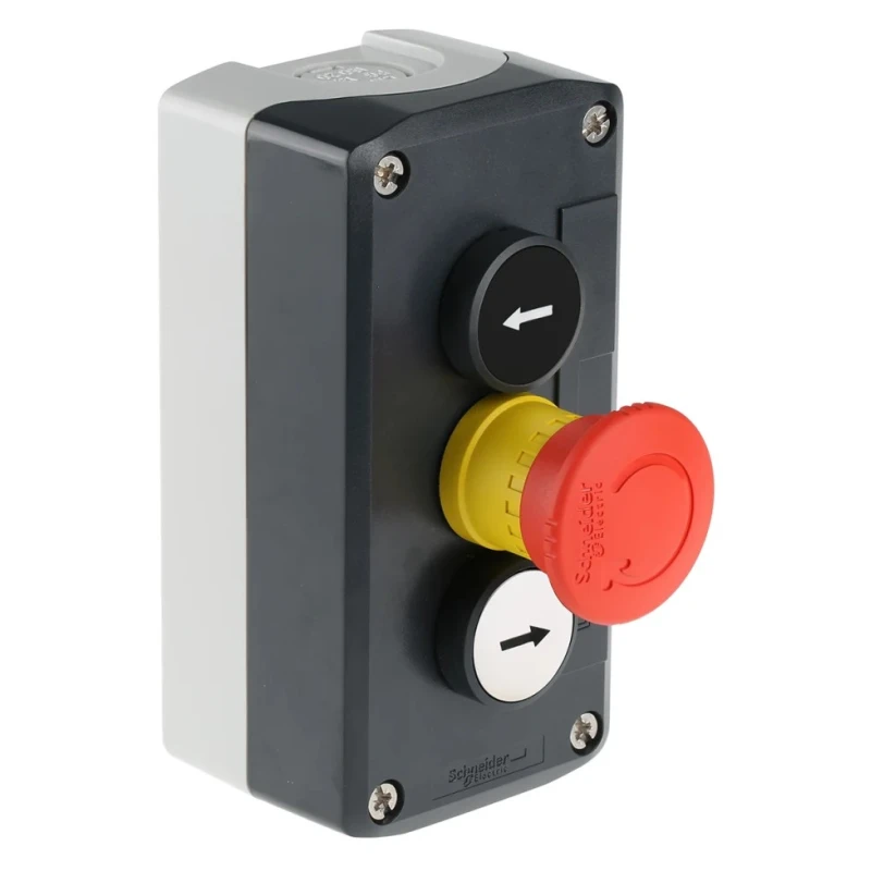 Schneider Electric Latching Spring Return Control Station Switch Polycarbonate 3 Cutouts IP69K Harmony XALD328