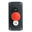 Schneider Electric Latching Spring Return Control Station Switch Polycarbonate 3 Cutouts IP69K Harmony XALD328