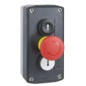 Schneider Electric Latching Spring Return Control Station Switch Polycarbonate 3 Cutouts IP69K Harmony XALD328