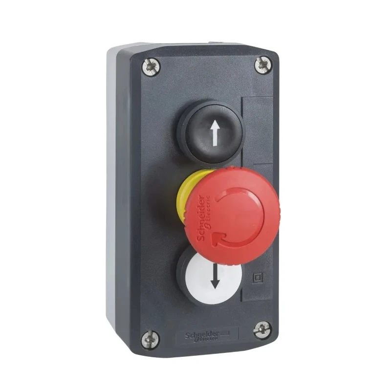 Schneider Electric Latching Spring Return Control Station Switch Polycarbonate 3 Cutouts IP69K Harmony XALD328
