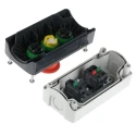 Schneider Electric Latching Spring Return Control Station Switch Polycarbonate 3 Cutouts IP69K Harmony XALD328
