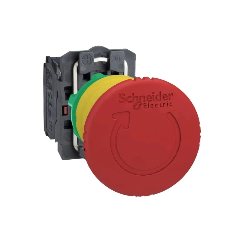 Schneider Electric Harmony Series Emergency Stop Push Button Panel Mount 22 mm Cutout 2 NC IP67 IP66 IP69 XB5AS8444
