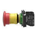 Schneider Electric Harmony Series Emergency Stop Push Button Panel Mount 22 mm Cutout 2 NC IP67 IP66 IP69 XB5AS8444
