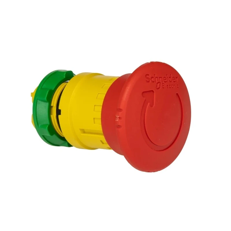 Schneider Electric Harmony Series Emergency Stop Push Button Panel Mount 22 mm Cutout 2 NC IP67 IP66 IP69 XB5AS8444