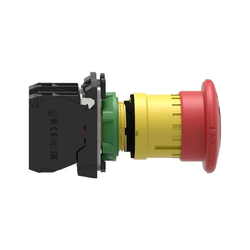 Schneider Electric Harmony Series Emergency Stop Push Button Panel Mount 22 mm Cutout 2 NC IP67 IP66 IP69 XB5AS8444