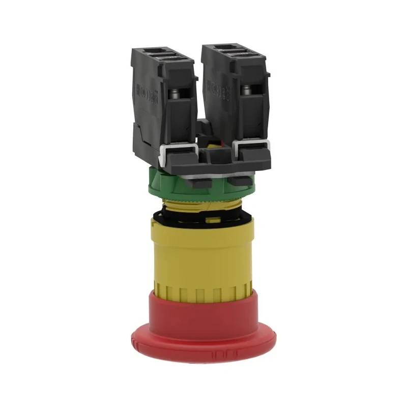 Schneider Electric Harmony Series Emergency Stop Push Button Panel Mount 22 mm Cutout 2 NC IP67 IP66 IP69 XB5AS8444