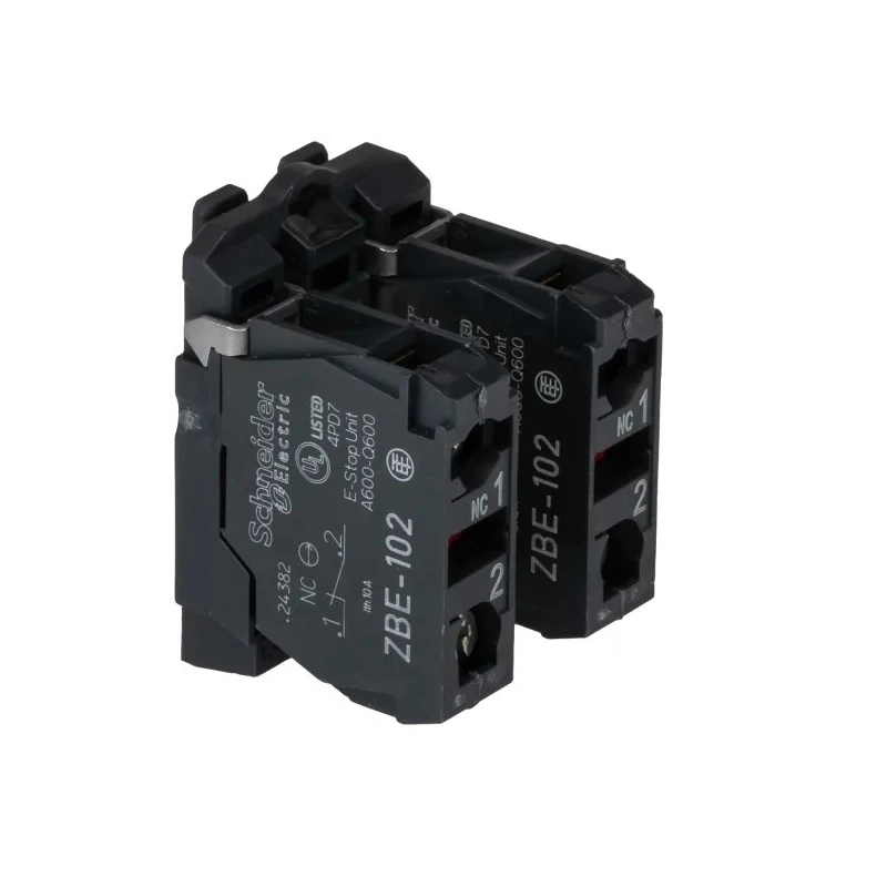 Schneider Electric Harmony Series Emergency Stop Push Button Panel Mount 22 mm Cutout 2 NC IP67 IP66 IP69 XB5AS8444