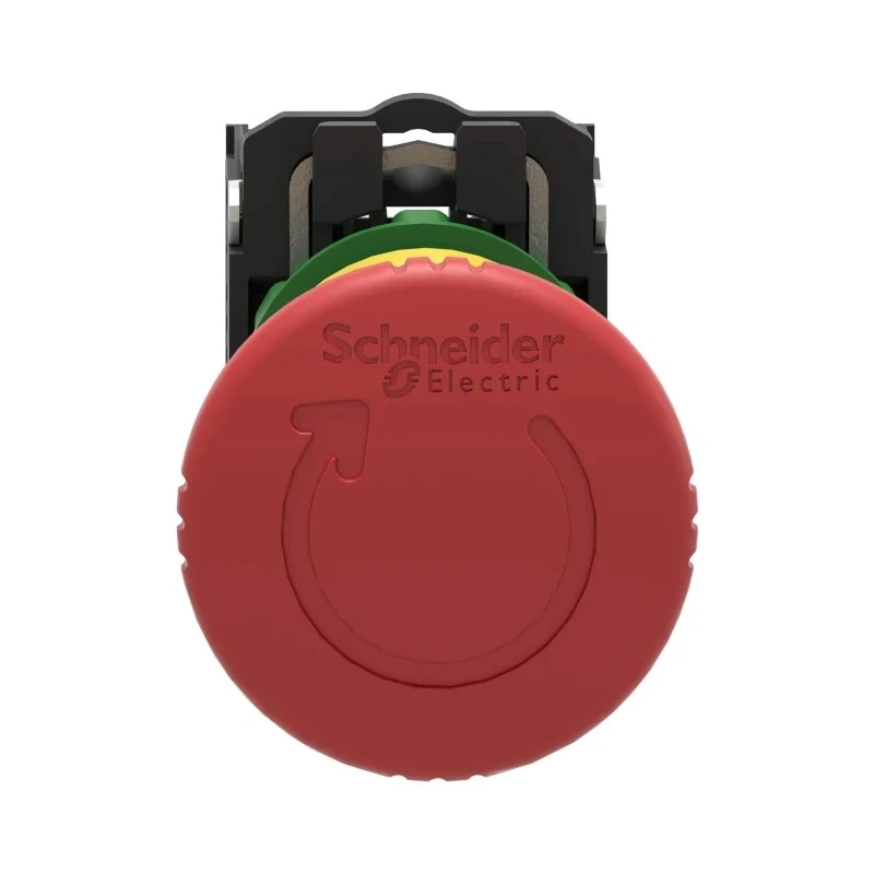 Schneider Electric Harmony Series Emergency Stop Push Button Panel Mount 22 mm Cutout 2 NC IP67 IP66 IP69 XB5AS8444