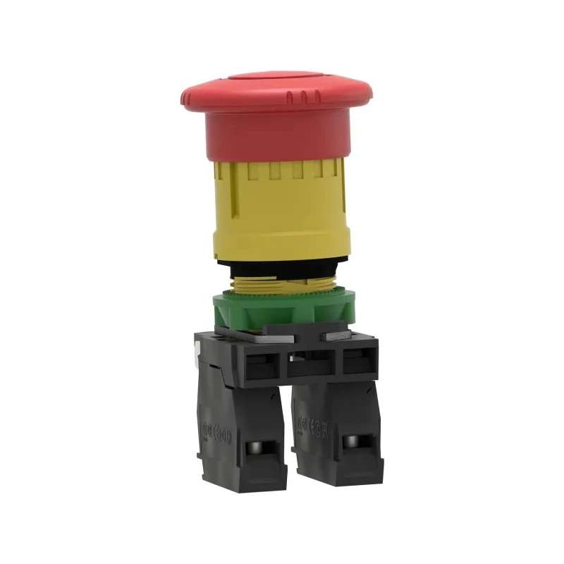 Schneider Electric Harmony Series Emergency Stop Push Button Panel Mount 22 mm Cutout 2 NC IP67 IP66 IP69 XB5AS8444