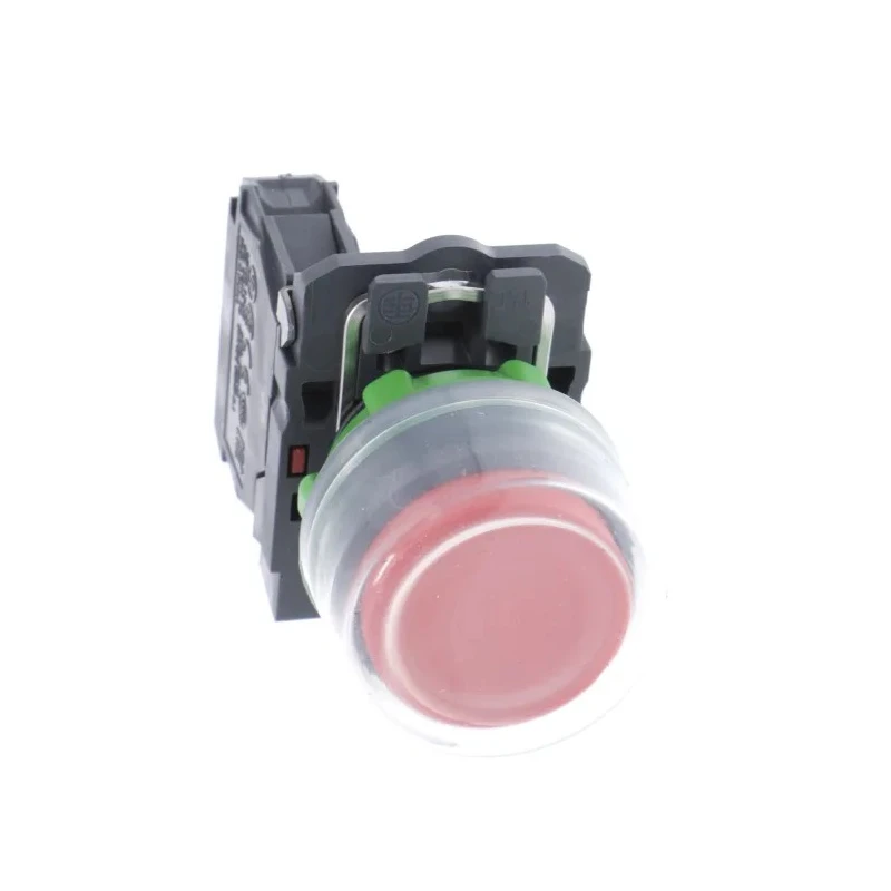 Schneider Electric Push Button Switch Panel Mount 22 mm Cutout, SPST, Slow Break, Red LED, IP66 IP67 XB5AP42