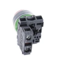 Schneider Electric Push Button Switch Panel Mount 22 mm Cutout, SPST, Slow Break, Red LED, IP66 IP67 XB5AP42