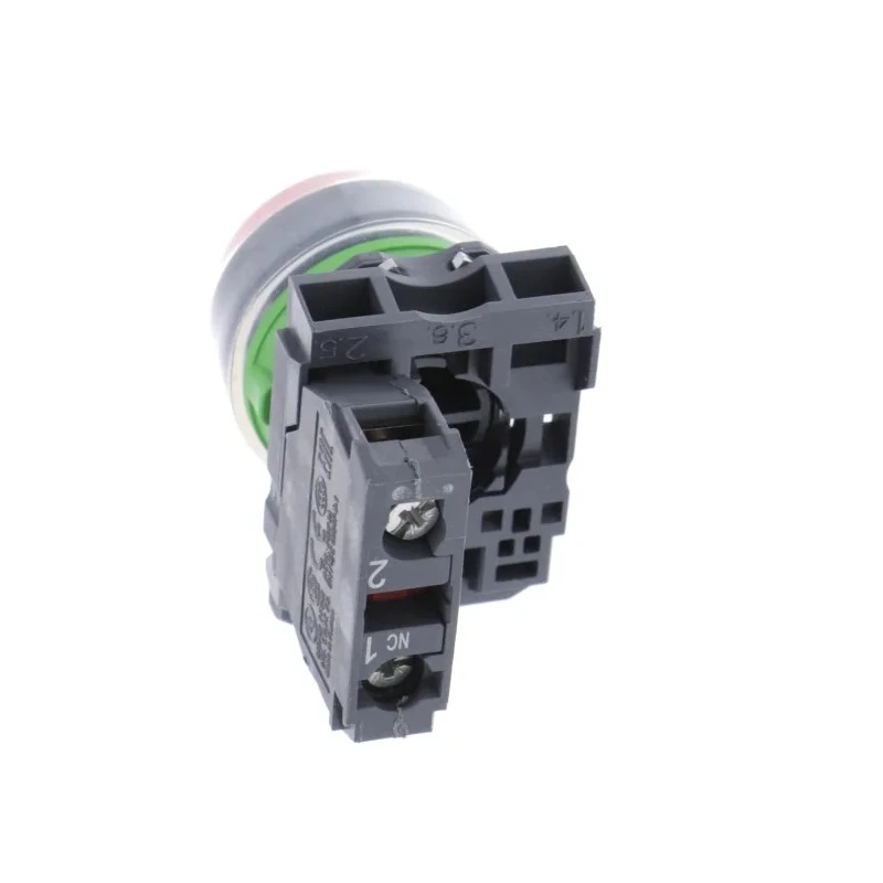 Schneider Electric Push Button Switch Panel Mount 22 mm Cutout, SPST, Slow Break, Red LED, IP66 IP67 XB5AP42