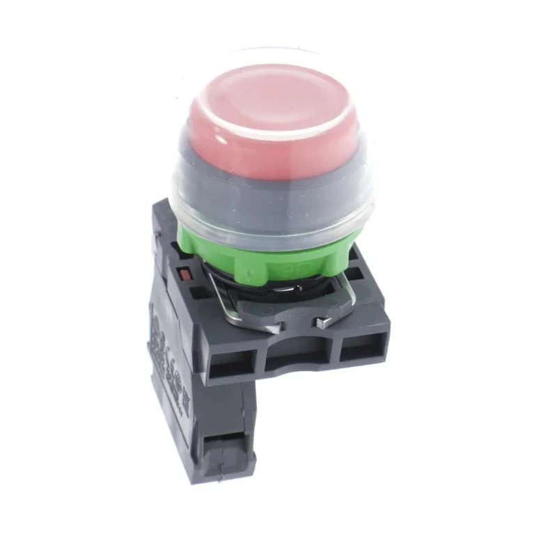 Schneider Electric Push Button Switch Panel Mount 22 mm Cutout, SPST, Slow Break, Red LED, IP66 IP67 XB5AP42
