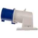 Scame IP44 Blue Wall Mount 2P+PE Right Angle Industrial Power Connector 32A 230V IP44 2423293