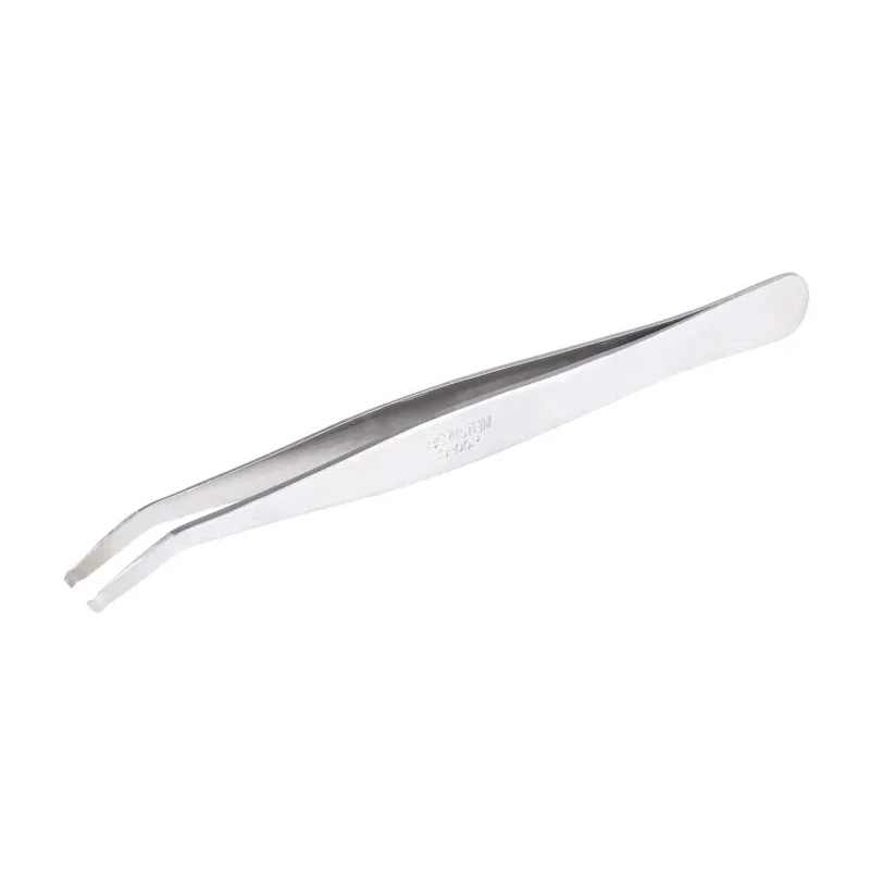 Bernstein 115mm Stainless Steel Flat ESD Safe Tweezer 5-062