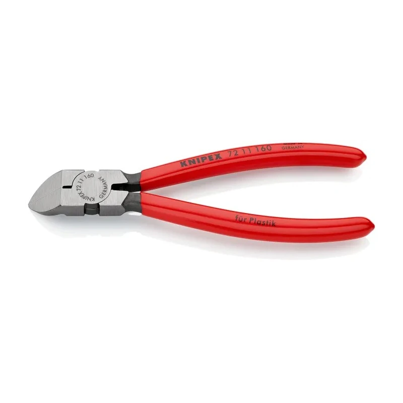 Knipex Flush Plastic Cutter Diagonal Cutter 11mm Jaw Width 160mm Length 72 11 160