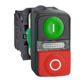 Schneider Electric Harmony XB5 Series Illuminated Push Button Switch, Push-Push, Panel Mount, 22 mm Cutout XB5AW73731B5