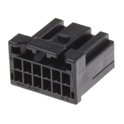 JST CPT Automotive Connector Female Black Surface 12 Way Crimp Termination 12CPT-B-2A