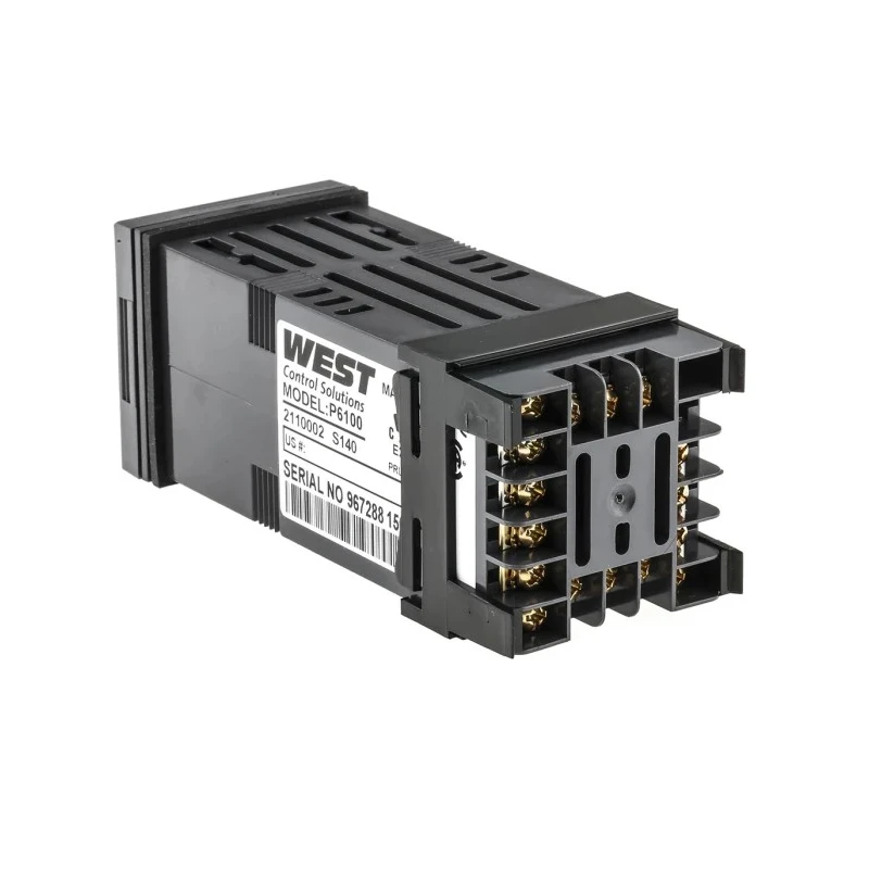 West Instruments P6100 Panel Mount PID Temperature Controller 1 Input 2 Output Relay 240V ac On-Off P6100-2-1-1-0-0-0-2