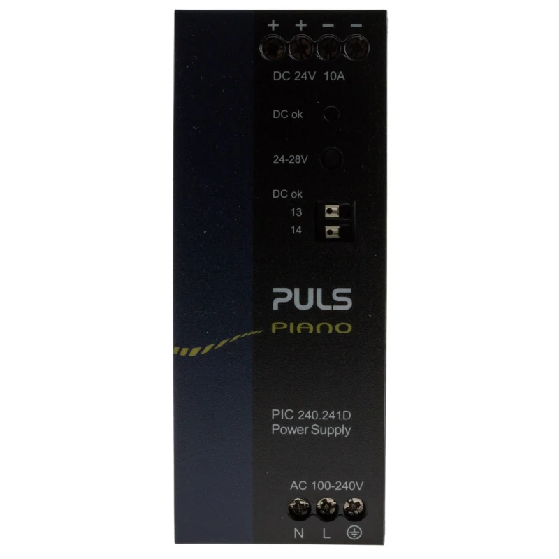 TRACOPOWER PIANO Switched Mode DIN Rail Power Supply 230V AC Input 28V DC, 10 A Output, 240 W PIC240.241D