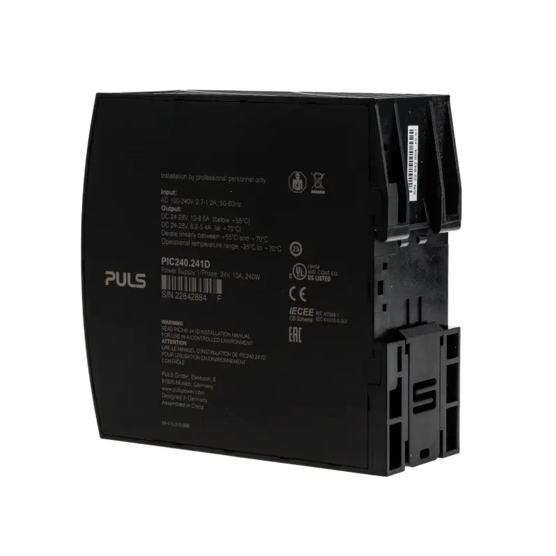 TRACOPOWER PIANO Switched Mode DIN Rail Power Supply 230V AC Input 28V DC, 10 A Output, 240 W PIC240.241D