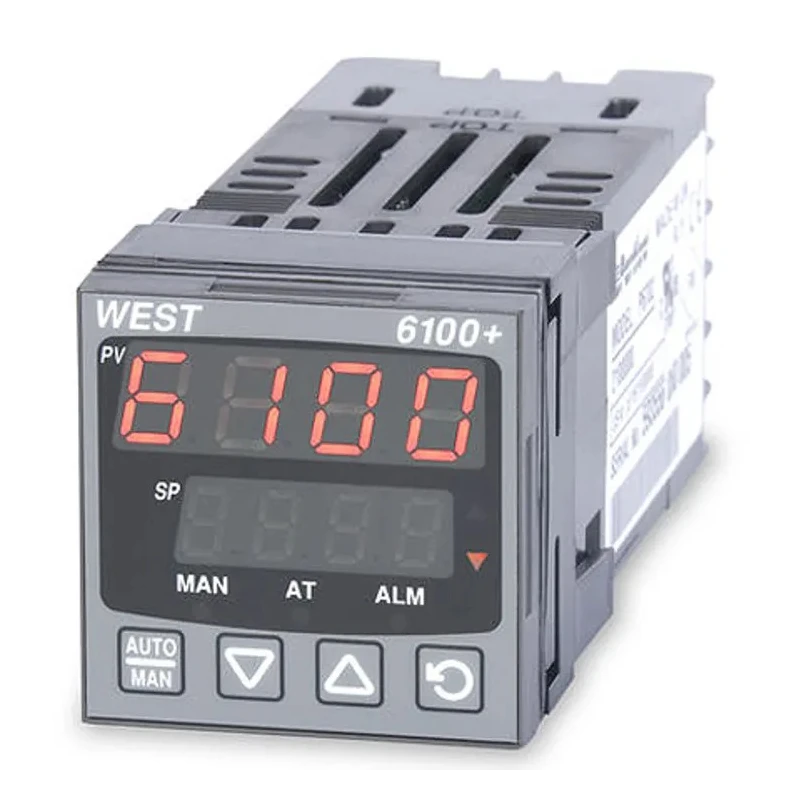 West Instruments Panel Mount PID Temperature Controller 1 Input, 3 Output Relay, 240V AC On-Off P6100-2-2-1-1-0-0-2