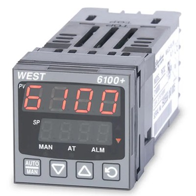 West Instruments P6100 Panel Mount PID Temperature Controller 1 Input 3 Output Alarm Transmitter 240V P6100-2-1-1-0-0-2-2