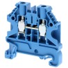 Omron XW5TS40111BL XW5T Series DIN Rail Terminal Block Blue, 4mm², 1-Level, Screw Termination XW5TS40111BL