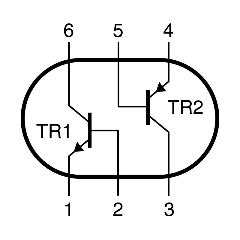 Nexperia Low Saturation Voltage Dual NPN/PNP Bipolar Transistor 1 A 40 V 6-Pin TSOP PBSS4140DPN,115